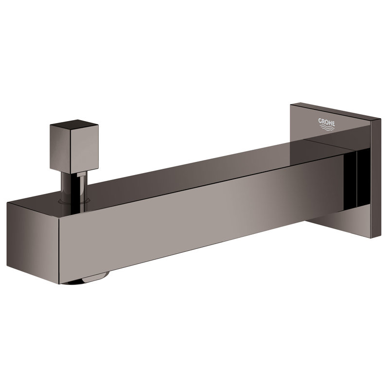 Garniture de robinet de baignoire murale à poignée simple Eurocube®, Graphite dur