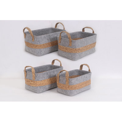 Gracie Oaks Multipurpose Fabric Storage Bins for Shelves