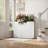  38" Rectangular Metal Planter Box,white-830160072