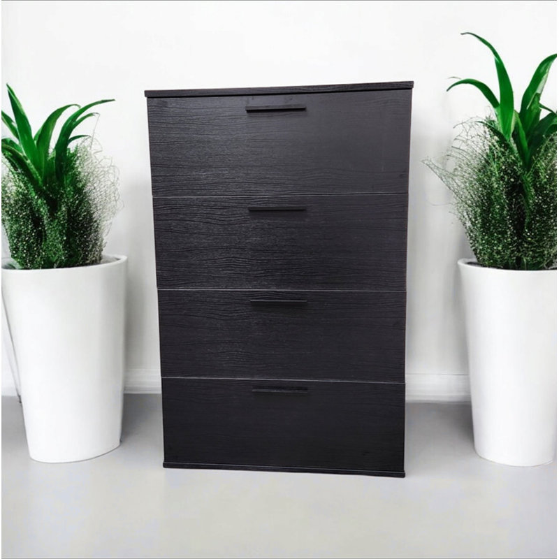 Commode à quatre tiroirs Oliver, Black