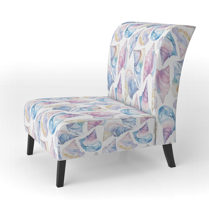 Fauteuil de chambre mauve, Pantoufle sans accoudoirs