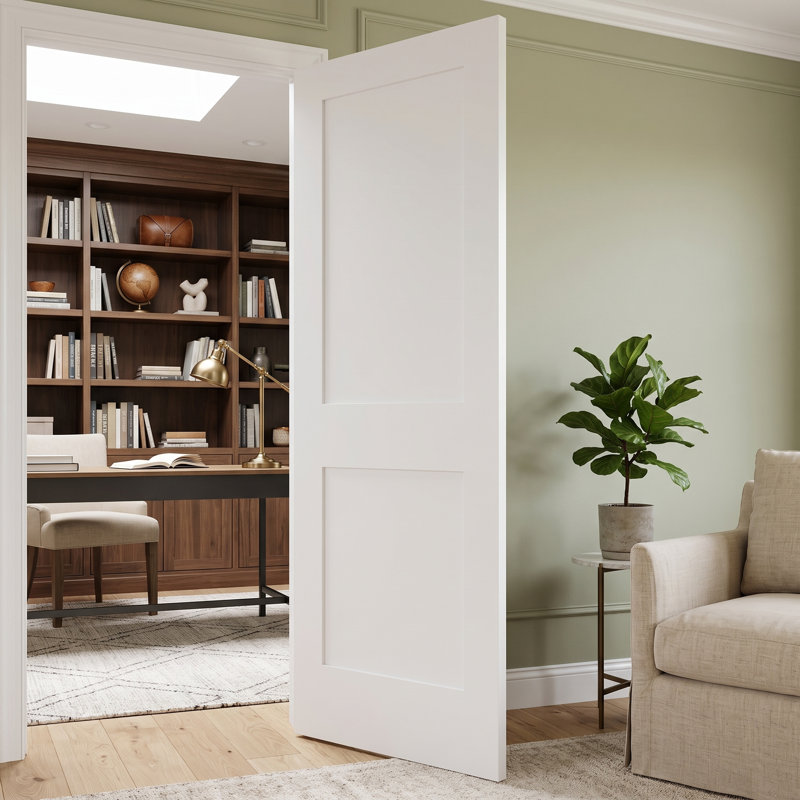 28 po. X 80 po. Plaque de bois blanche minimaliste moderne seulement avec surface apprêtée personnalisable