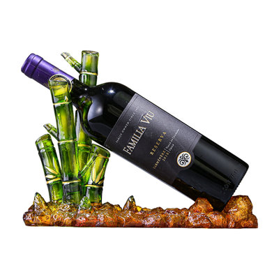 Dunlo Tabletop Wine Bottle Rack Green