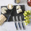 French Home Laguiole Set Of 8 Spreaders With Navy Handles