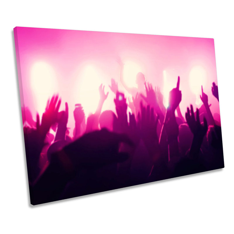 DJ Nightlife Clubbing Music Party - Wrapped Canvas Art Prints, 30.5cm H x 45.7cm W x 2cm D