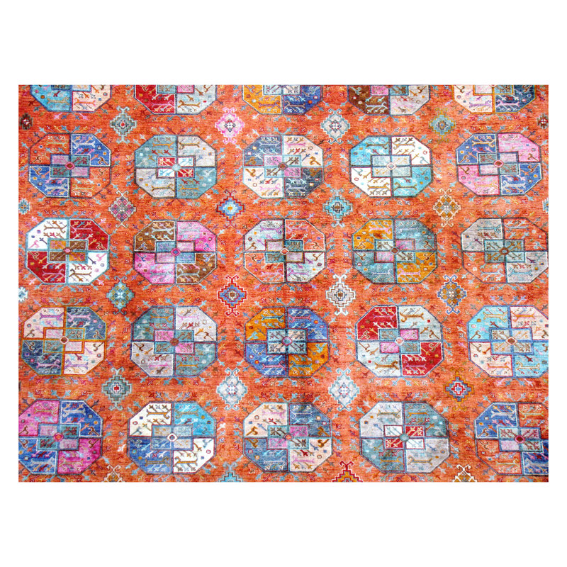 Afghan Wool Southwestern Area Rug