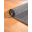 Tapis kilim en laine tissés à la main et à plat Alithea - 8 pi x 8 pi, carré, couleur gris anthracite, motif uni uni, tapis faits à la main à poils courts pour le salon, la chambre à coucher-109701219-126643388