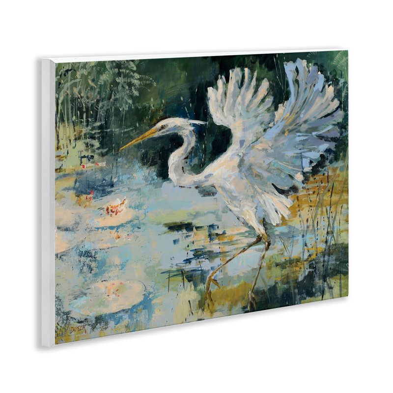 Plaque murale Heron avec ailes déployées, design par Dusza