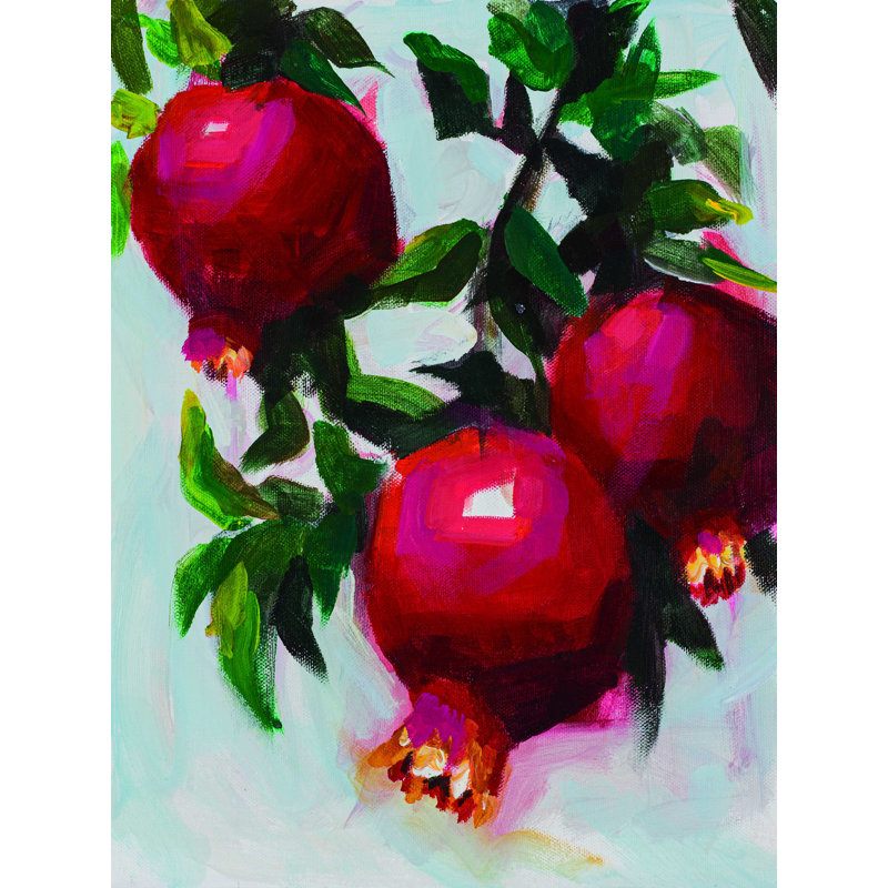 Pomegrante - reproduction sur toile tendue, H 40 po x l 30 po