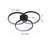 1-matte black dimmable LED Flush mount light