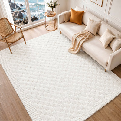 Checkered Ivory/White