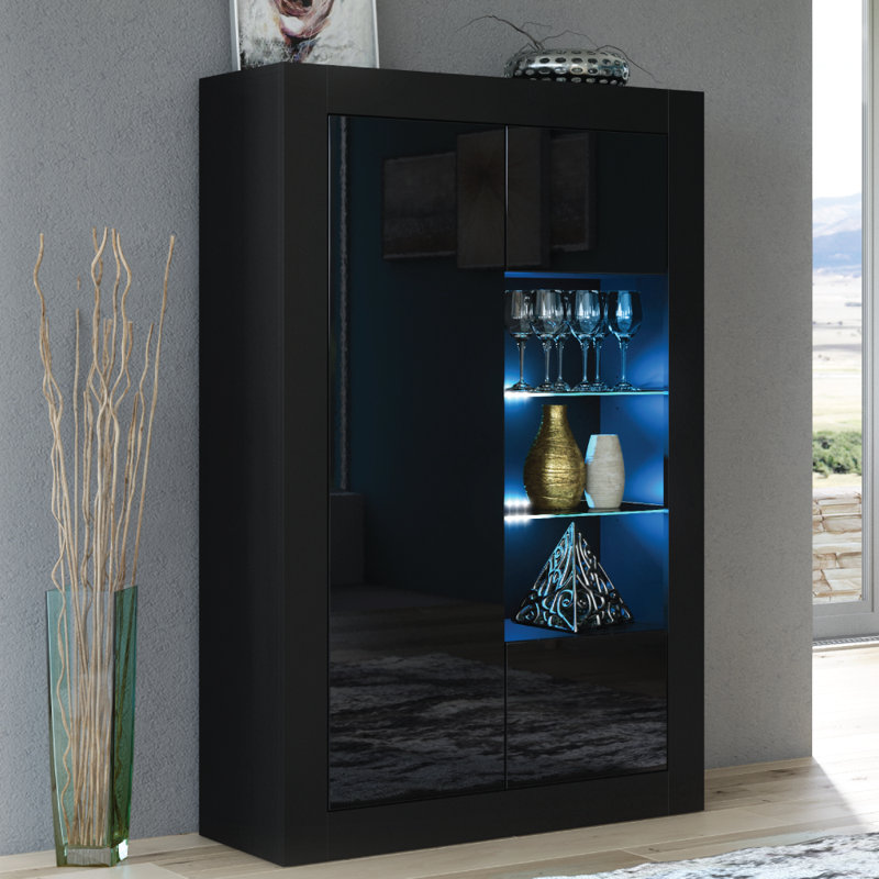 Bronya Display Cabinet, Black