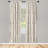 Microfiber Arrow Semi-Sheer Rod Pocket Curtain Panels-61298338-61941838