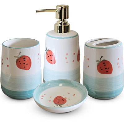 Abbigayl Ceramic Bathroom Accessory Set