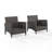 Mosca Wicker - Person Patio Conversation Sets with Cushions-49317798