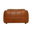 Repose-pieds en cuir Casa, Sienne antique