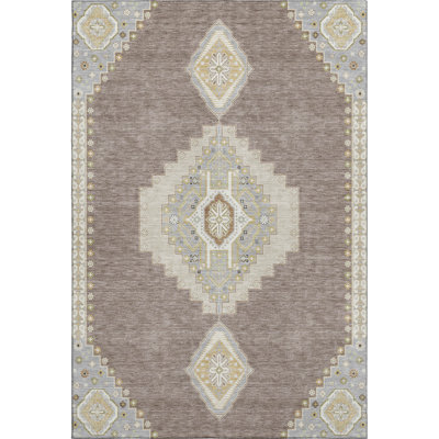 Premium Machine Washable Guada AMF1014 Oriental Rug