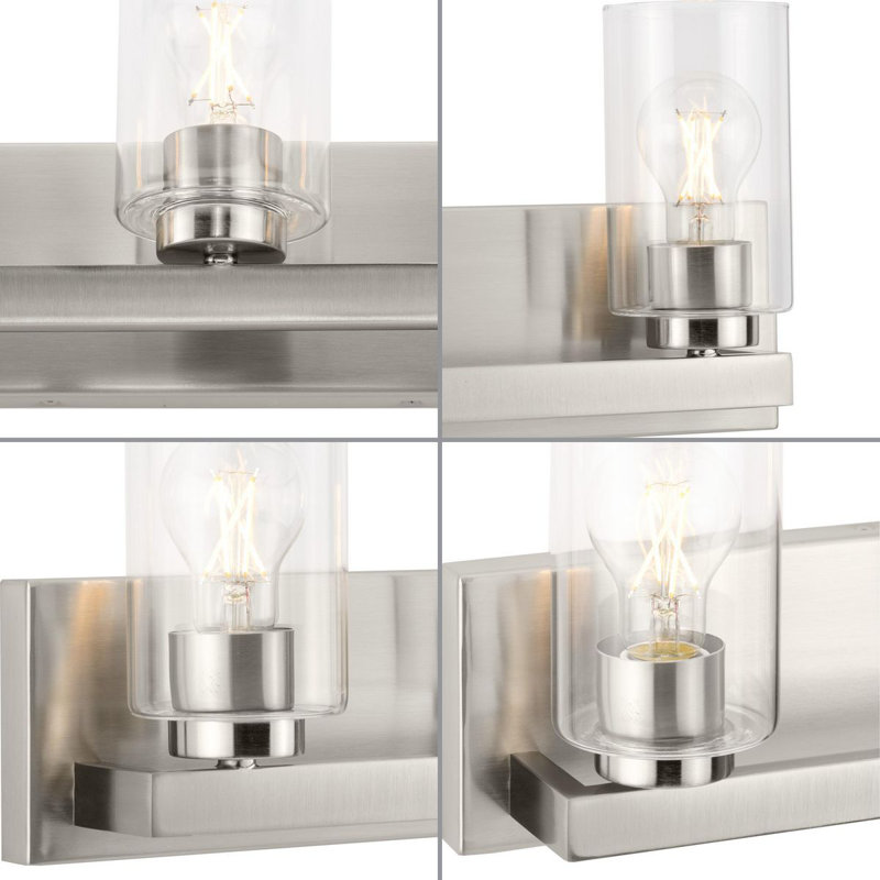 Goodwin 32" Brushed Nickel Cylinder Vanity Light