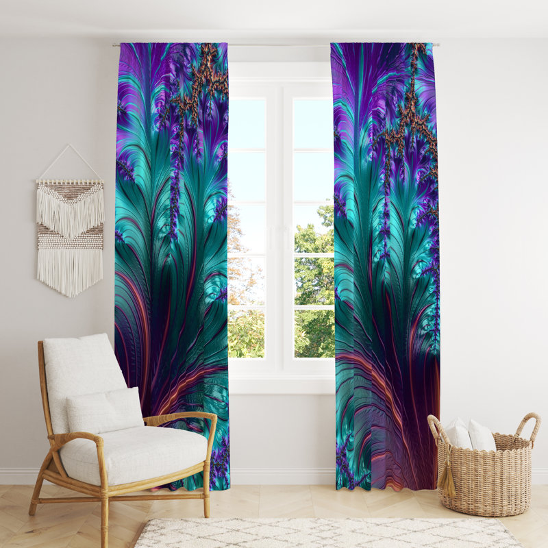 Semi Sheer Curtain Pair, 20" W x 52" L