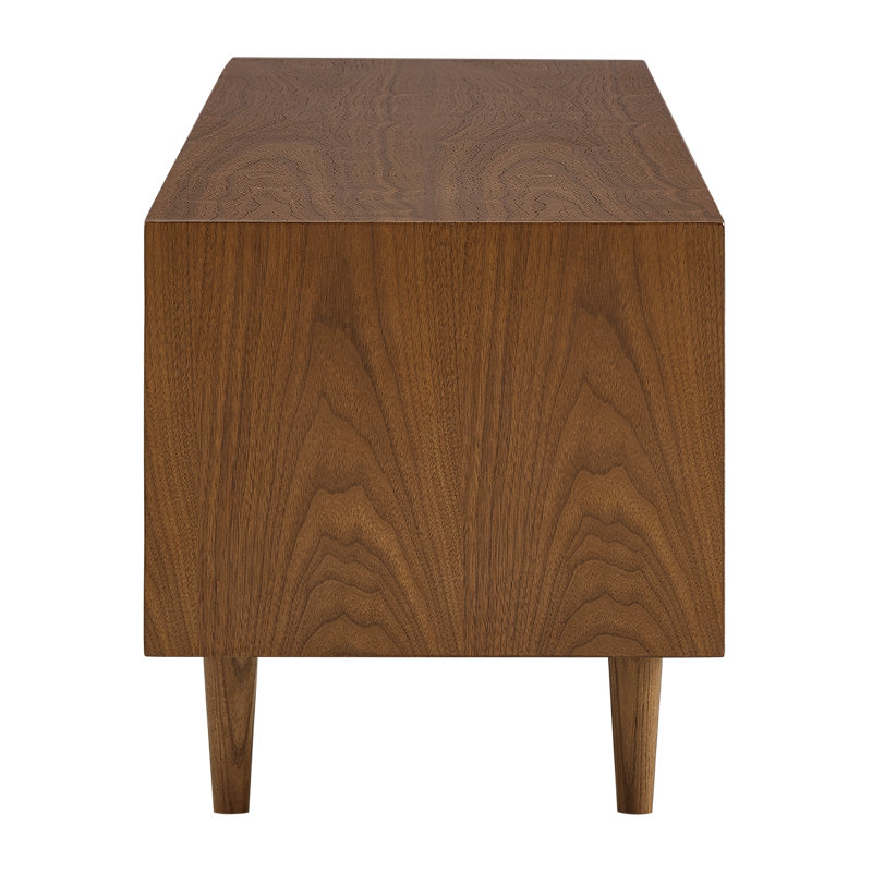 Meuble télé 71 po Mid-Century Rattan Modern