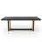 84" Solid Wood Dining Table with Rattan Base-1053213004