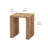 17.7'' W Rustic Reclaimed Wood End Table