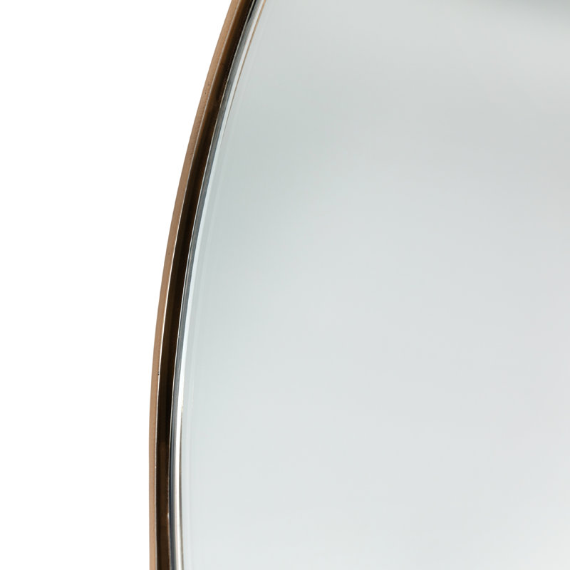 Miroir décoratif, Laiton poli, 32 po x 21 po
