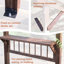 Pavillon de jardin pergola en bois robuste avec toit en métal et comptoirs exceptionnels