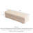 Rectangle Cream White Microfiber Upholstered Storage Ottoman