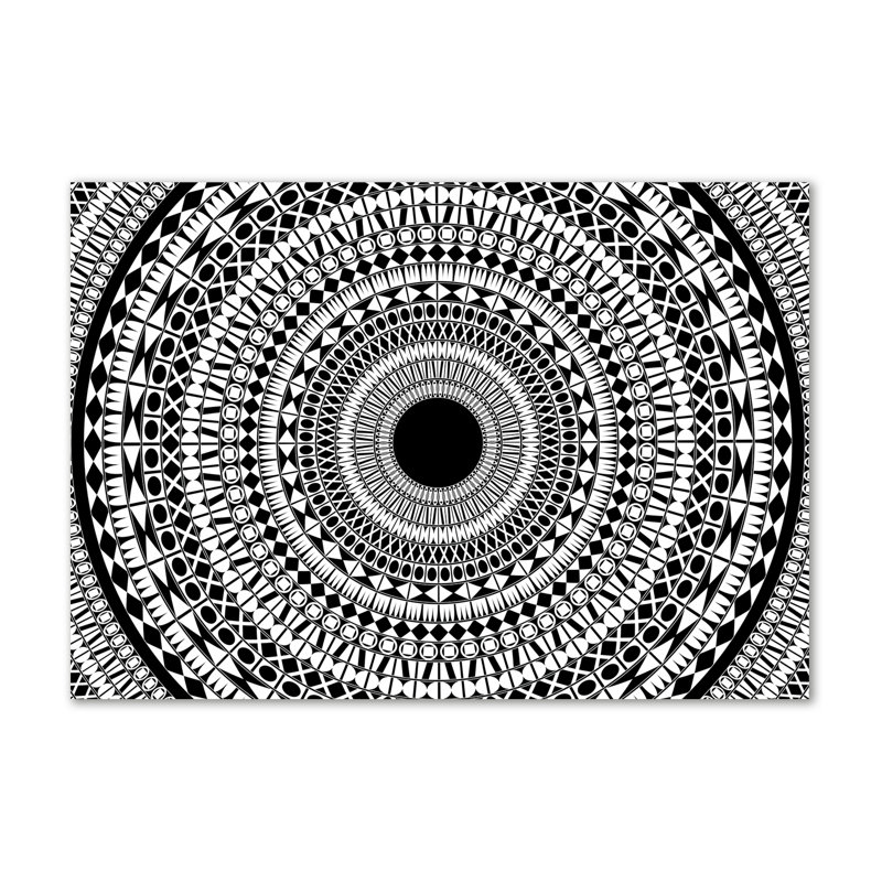 Circle Ornaments - Wrapped Canvas Print