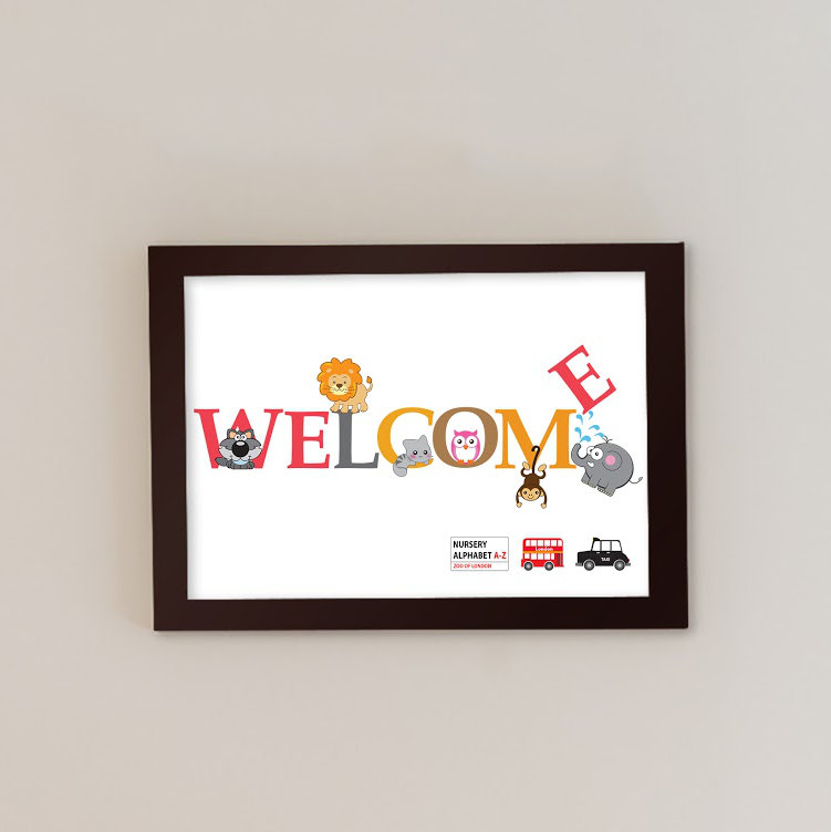 Marley Hand Made Welcome Frame Framed Art