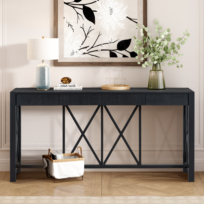 Huckins 60" Console Table, Black