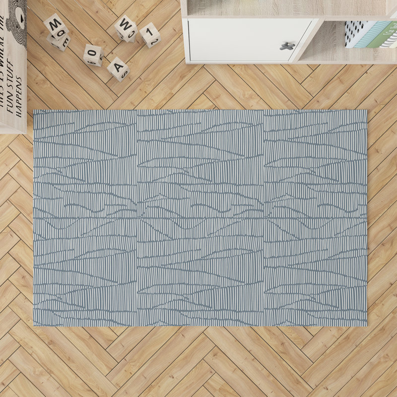 Grer Kids Play Mat, Blue, Rectangle 36" x 60"