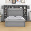Lit en bois avec armoire tout-en-un, tablette et prises, lit gigogne-816761856-816761857
