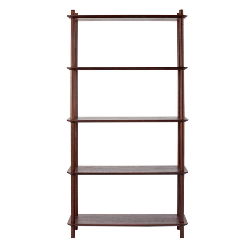Banjo 149cm H x 80cm W Bookcase, Walnut