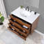 Bexley 36" Wall Mounted Single Bathroom Vanity with Quartz Top