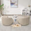 Fauteuil pivotant rembourré 34,2 po-2079683195