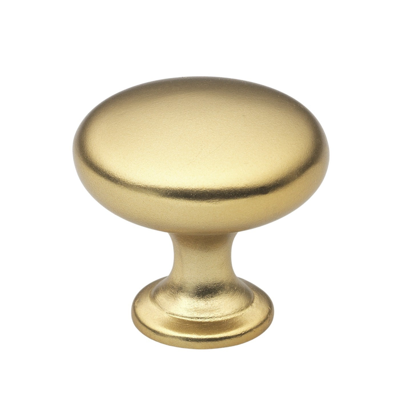 Classic Metal Mushroom Cabinet Knob, Brass Gold