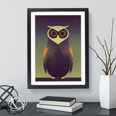 Unique Owl Art No.1 Abstract - Wall Art