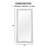 Jannatpreet Large Floor Mirror, Mosaic Full length Mirror, 66"L x 32"W Large Mirror, Standing Mirror/Wall Mirror-66917570