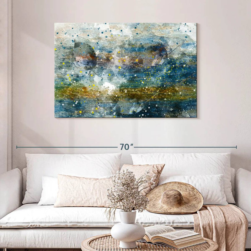 Avery Sea Depth Abstract, 30" H x 45" W