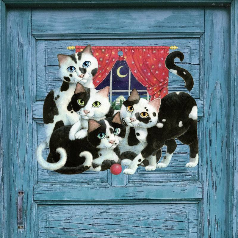 Murale de porte en bois