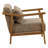 Makinna Rubberwood and Poly Velvet Upholstered Armchair-350998428