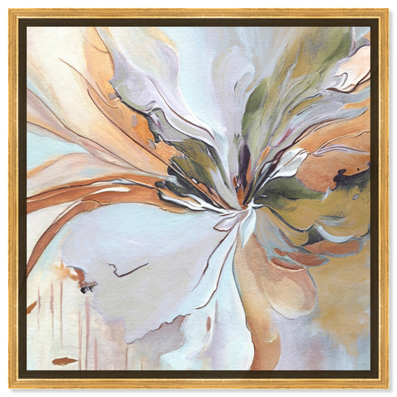 Golden Aesthetic, 31" H x 31" W, Gold Framed