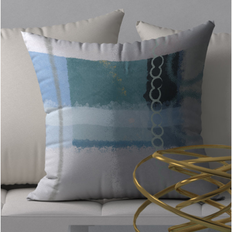 Housse de coussin décorative carrée Sound Bright, 18" x 18"