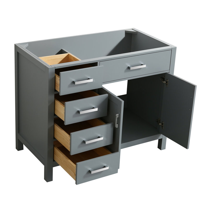 Base de meuble-lavabo simple Petrel, Gris