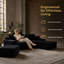 Canapé modulaire en forme de U 94,5 po à assise profonde sans assemblage, nuage confortable pour le salon-1863393624-1863393636