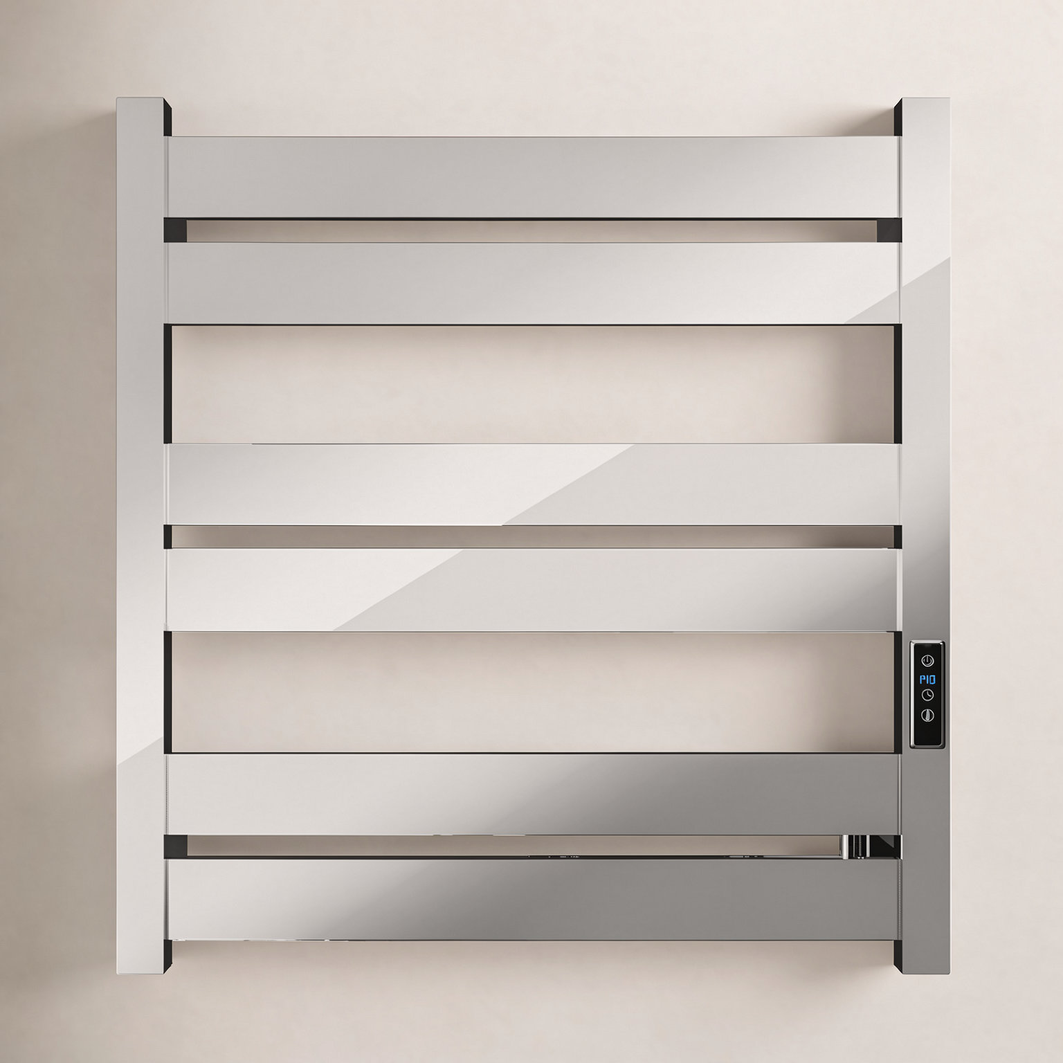 Starling Wall Mount Electric Towel Warmer, Polished Chrome