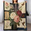 Jeté en flanelle Vintage Floral Botan Vintage-133659151