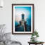 Lighthouse in Le Conquet France in Abstract - Picture Frame Graphic Art Print-55772547-55772546